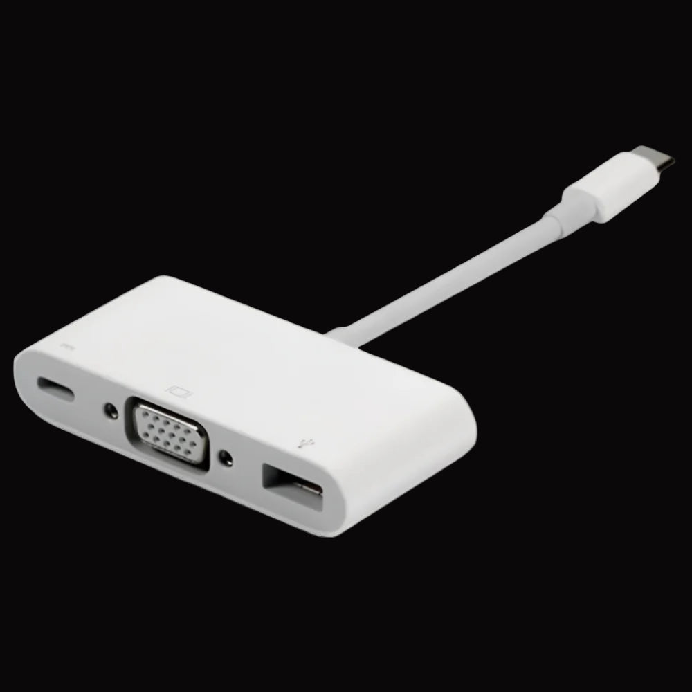 Apple VGA Port Multi-Port Adapter (White)-New